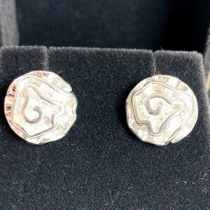 Silver Plate Earrings with black presentation box